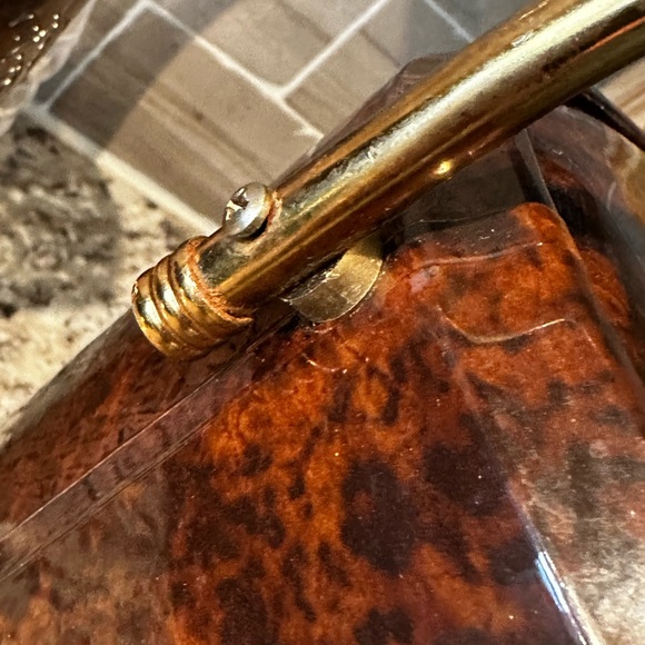 Vintage Brown & Gold Ice Bucket 8.25” x 8.25” x 9.25” - Picture 10 of 16